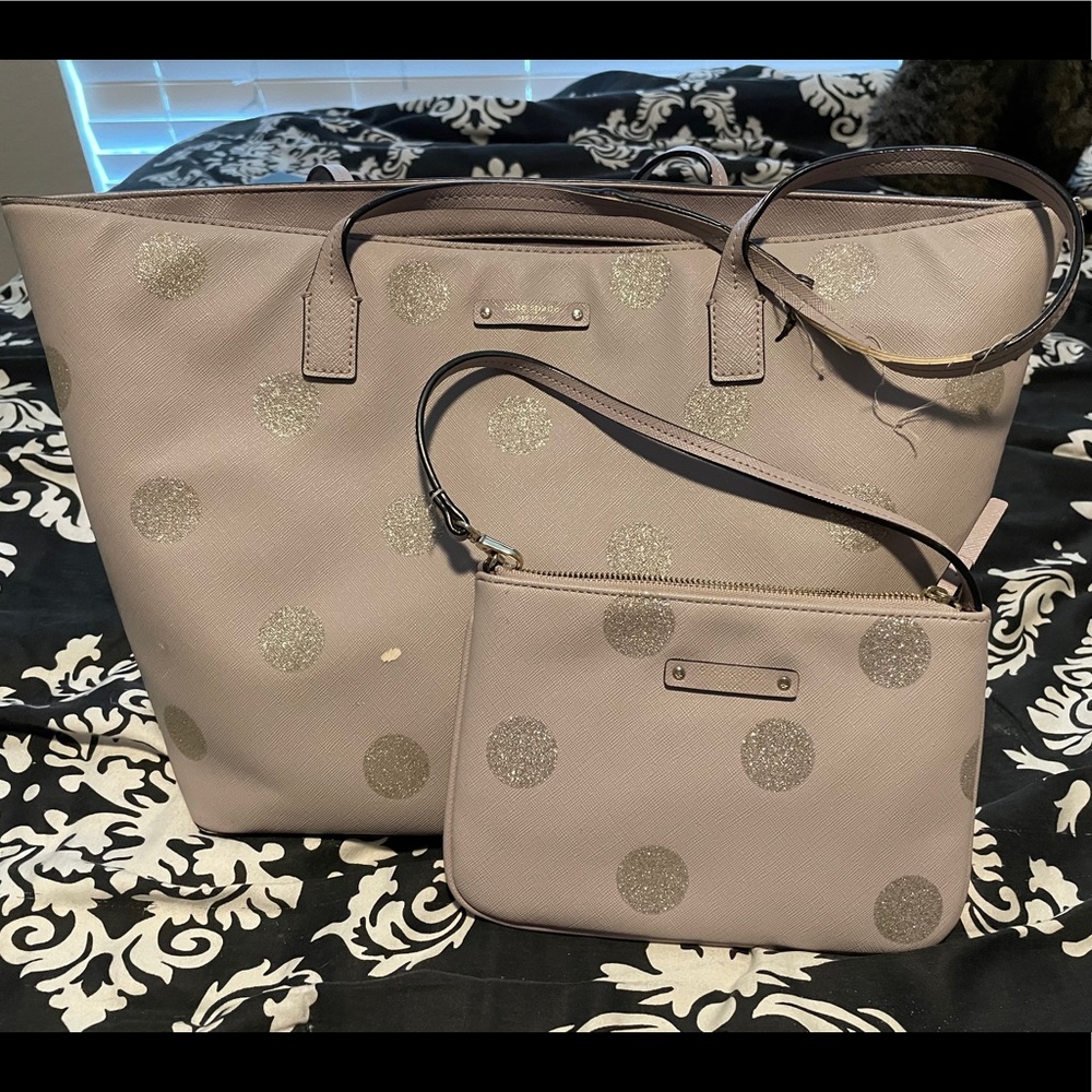 Purple Kate Spade Tote Purse
